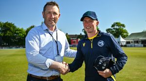 Cade Carmichael receives his cap from Andrew White