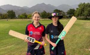 Amelia Hughes and Niamh Lowry shared a 165 run stand