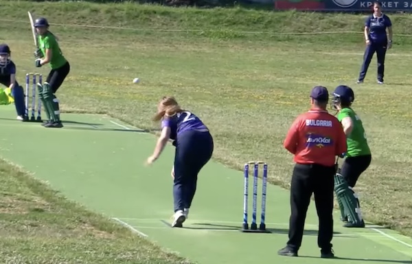 Action from the fourth game of the series