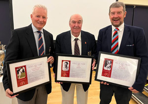HOF inductees Garfield Harrison, Tom Irwin and Paul Jackson 